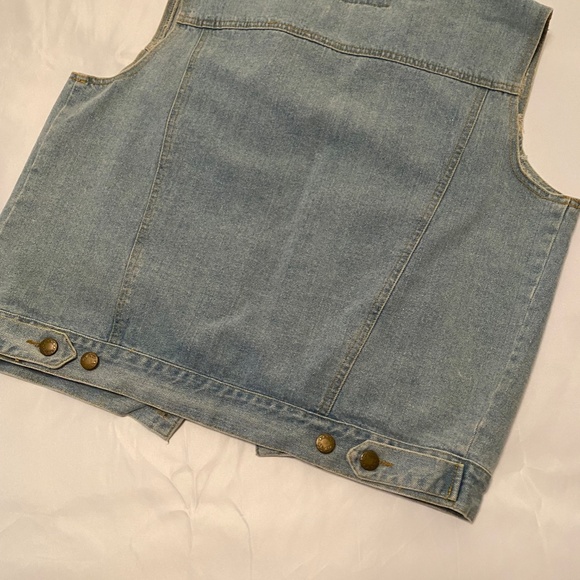 Jean Blue 100% Cotton Jean Vest - Picture 5 of 5